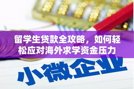 颍上留学生贷款全攻略，如何轻松应对海外求学资金压力