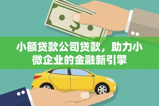 颍上小额贷款公司贷款，助力小微企业的金融新引擎