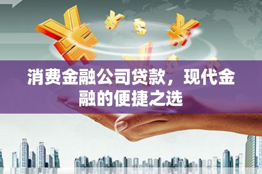 颍上消费金融公司贷款，现代金融的便捷之选