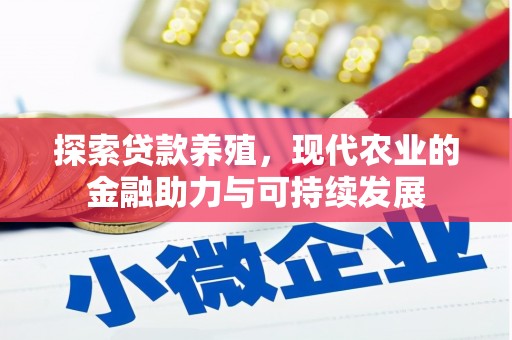 颍上探索贷款养殖，现代农业的金融助力与可持续发展