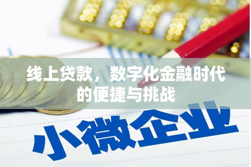 颍上线上贷款，数字化金融时代的便捷与挑战