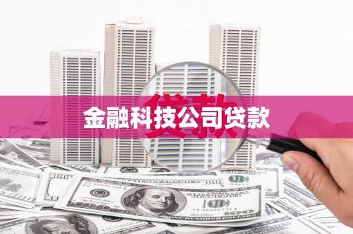 颍上金融科技公司贷款