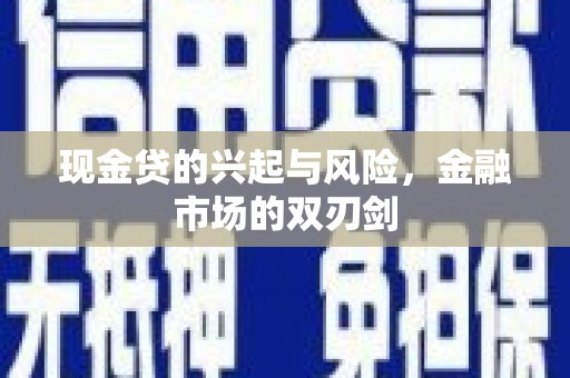 颍上现金贷的兴起与风险，金融市场的双刃剑