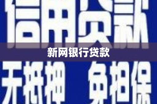 颍上新网银行贷款