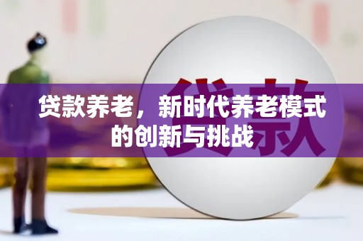 颍上贷款养老，新时代养老模式的创新与挑战