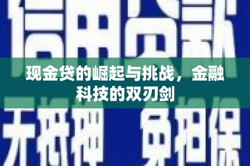 颍上现金贷的崛起与挑战，金融科技的双刃剑