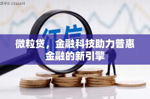 颍上微粒贷，金融科技助力普惠金融的新引擎