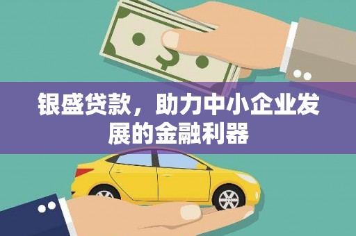 颍上银盛贷款，助力中小企业发展的金融利器