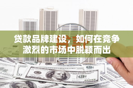 颍上贷款品牌建设，如何在竞争激烈的市场中脱颖而出