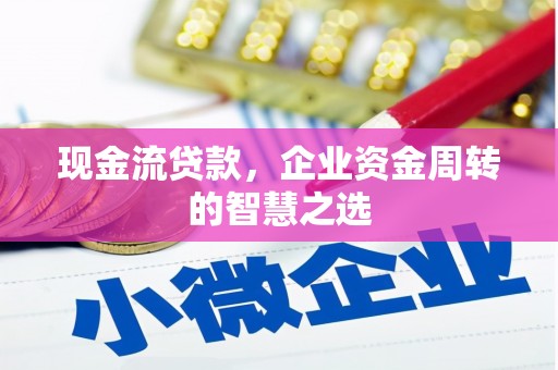 颍上现金流贷款，企业资金周转的智慧之选