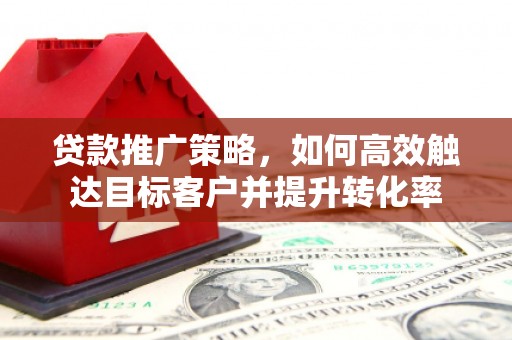 颍上贷款推广策略，如何高效触达目标客户并提升转化率