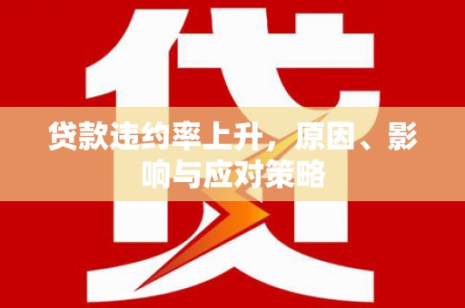 颍上贷款违约率上升，原因、影响与应对策略