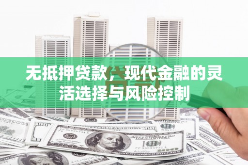 颍上无抵押贷款，现代金融的灵活选择与风险控制