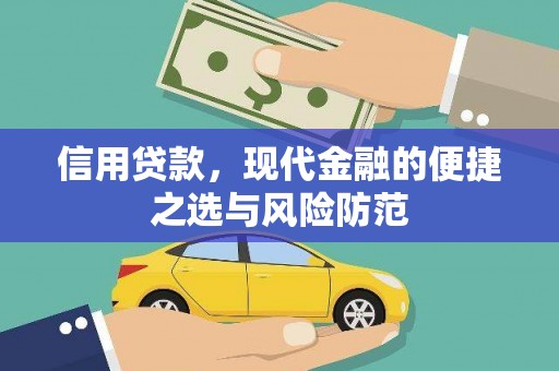 颍上信用贷款，现代金融的便捷之选与风险防范