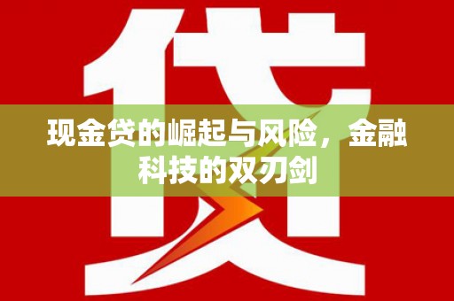 颍上现金贷的崛起与风险，金融科技的双刃剑