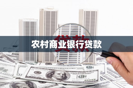 颍上农村商业银行贷款