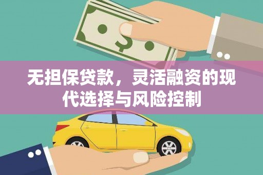 颍上无担保贷款，灵活融资的现代选择与风险控制