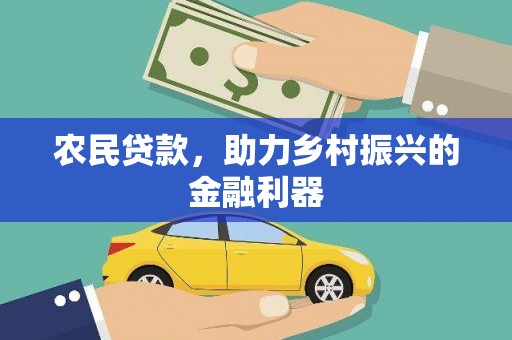 颍上农民贷款，助力乡村振兴的金融利器