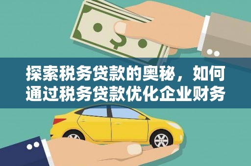 颍上探索税务贷款的奥秘，如何通过税务贷款优化企业财务
