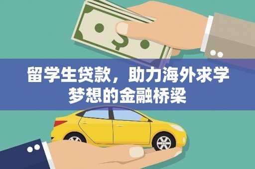 颍上留学生贷款，助力海外求学梦想的金融桥梁