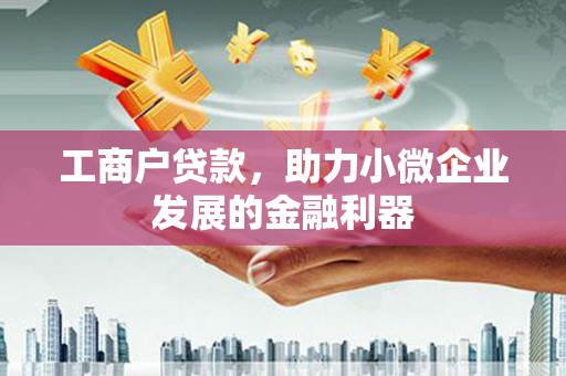 颍上工商户贷款，助力小微企业发展的金融利器