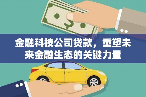 颍上金融科技公司贷款，重塑未来金融生态的关键力量