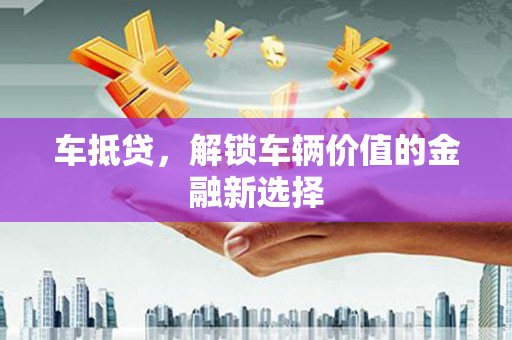 颍上车抵贷，解锁车辆价值的金融新选择