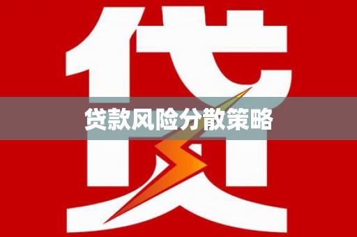 颍上贷款风险分散策略