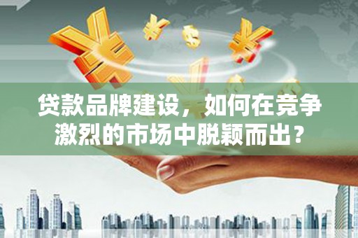 颍上贷款品牌建设，如何在竞争激烈的市场中脱颖而出？