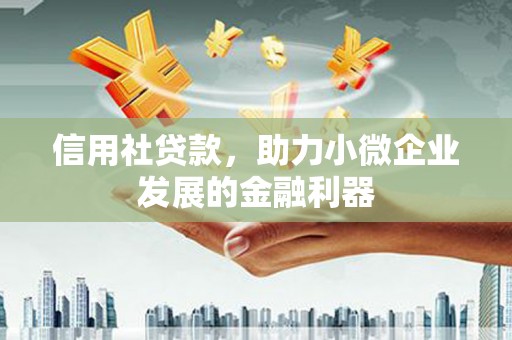 颍上信用社贷款，助力小微企业发展的金融利器