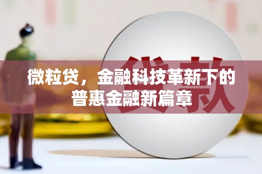 颍上微粒贷，金融科技革新下的普惠金融新篇章