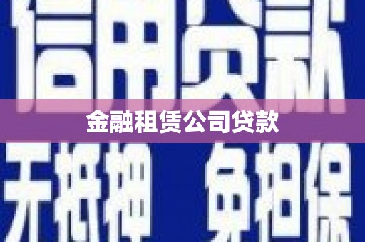 颍上金融租赁公司贷款