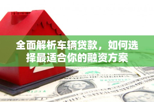 颍上全面解析车辆贷款，如何选择最适合你的融资方案