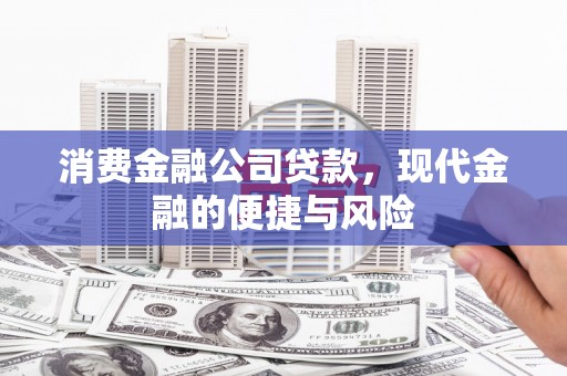 颍上消费金融公司贷款，现代金融的便捷与风险