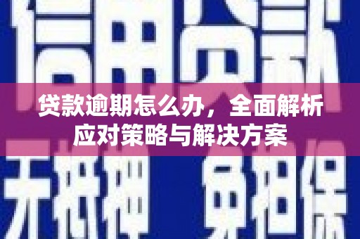 颍上贷款逾期怎么办，全面解析应对策略与解决方案