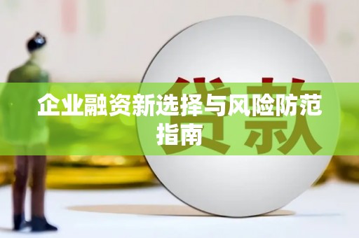 颍上企业融资新选择与风险防范指南