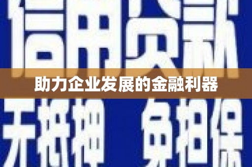 颍上助力企业发展的金融利器