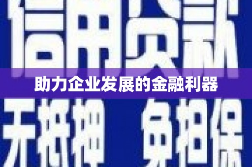 颍上助力企业发展的金融利器