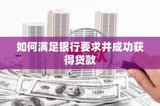 颍上如何满足银行要求并成功获得贷款