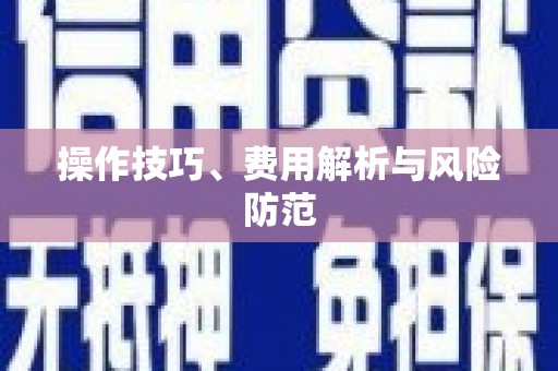 颍上操作技巧、费用解析与风险防范